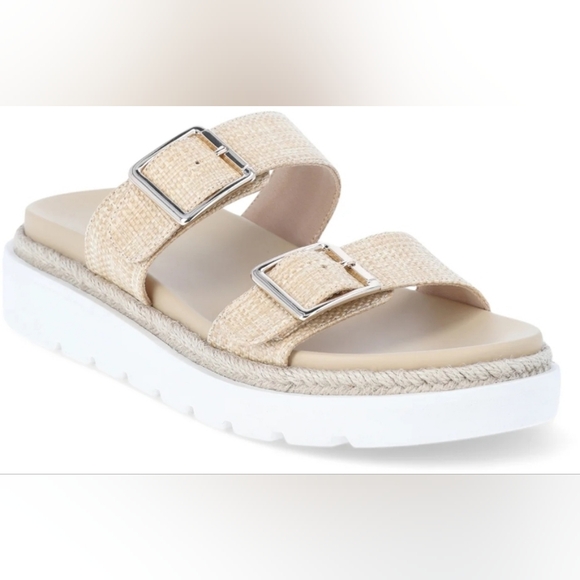 Madden NYC Women’s Flatform Two Strap Sandals - Picture 3 of 3